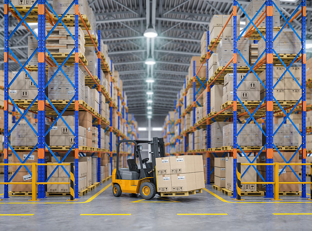 Warehouse shelving and storage system